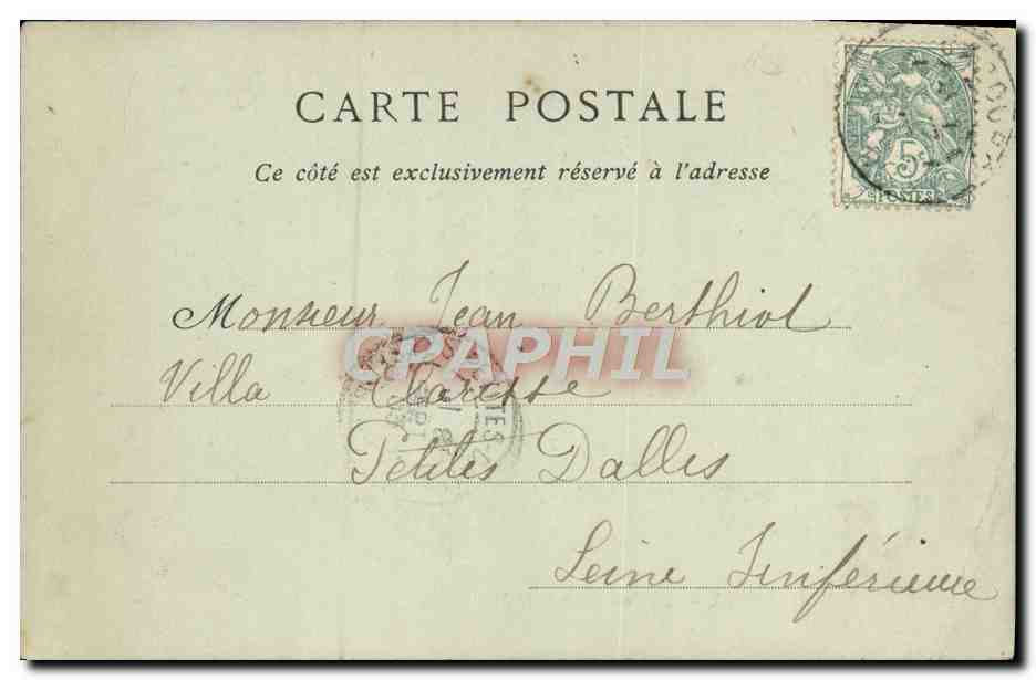 Cabourg — La Promenade de la Mer — Amitié's L. Cordeau Collections ND. Phot. — Rückseite