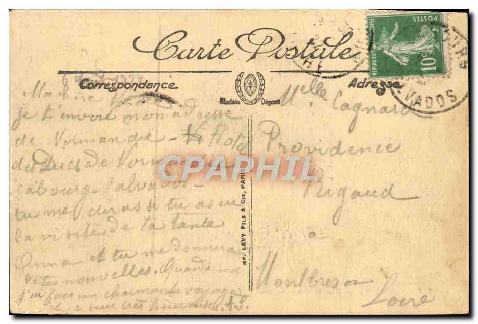 Cabourg — Boulevard des Anglais — Les Villas de la Digue — LL — Rückseite