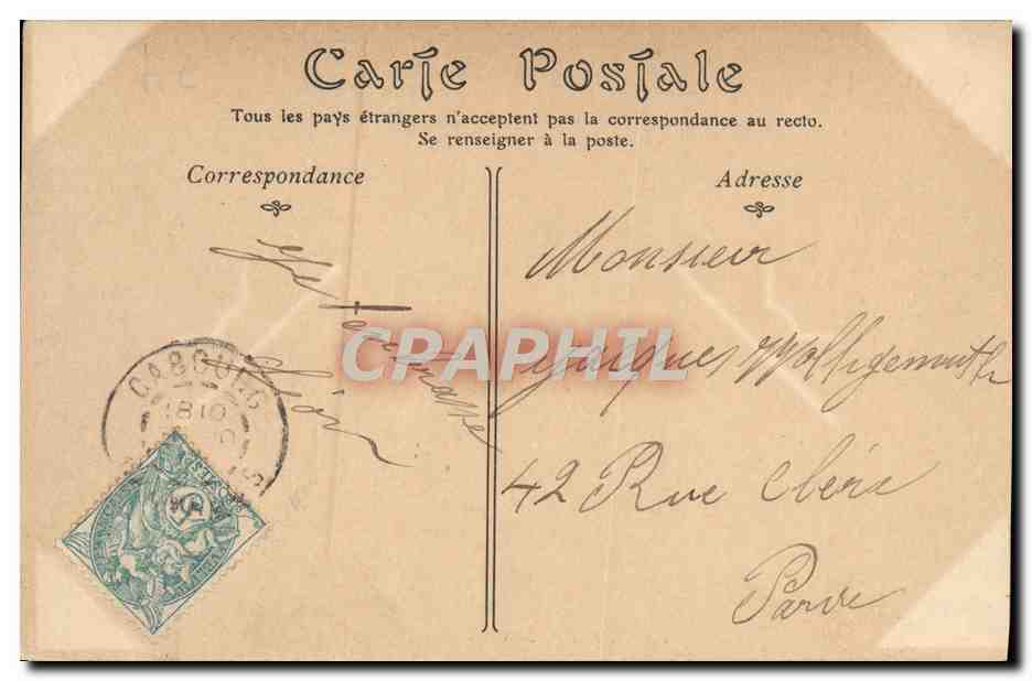 CPA Cabourg Le Calvaire Enfants — Rückseite