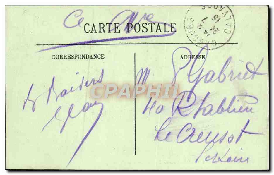 Cabourg — L'Hôtel des Ducs de Normandie et la Digue — LL. n°60 — Verso