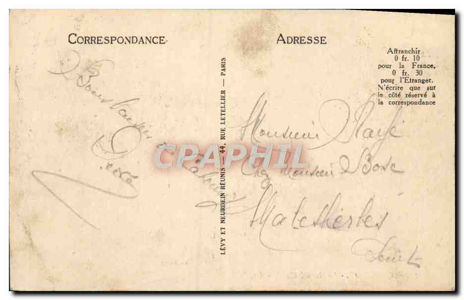 CPA Cabourg Le Grand Hotel — Rückseite
