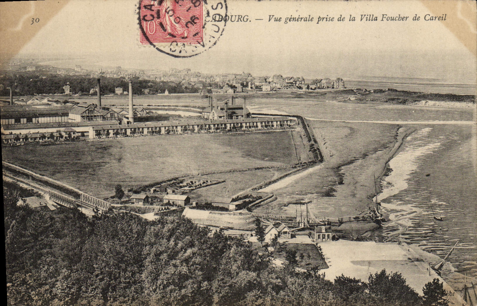 Cabourg — Vue générale prise de la Villa Foucher de Careil