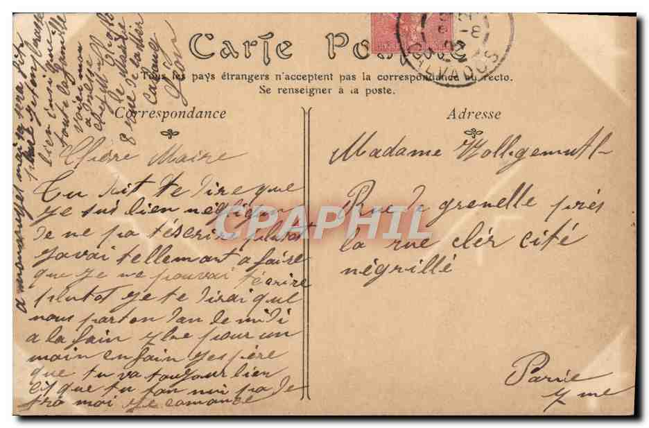 Cabourg — Vue générale prise de la Villa Foucher de Careil — Verso