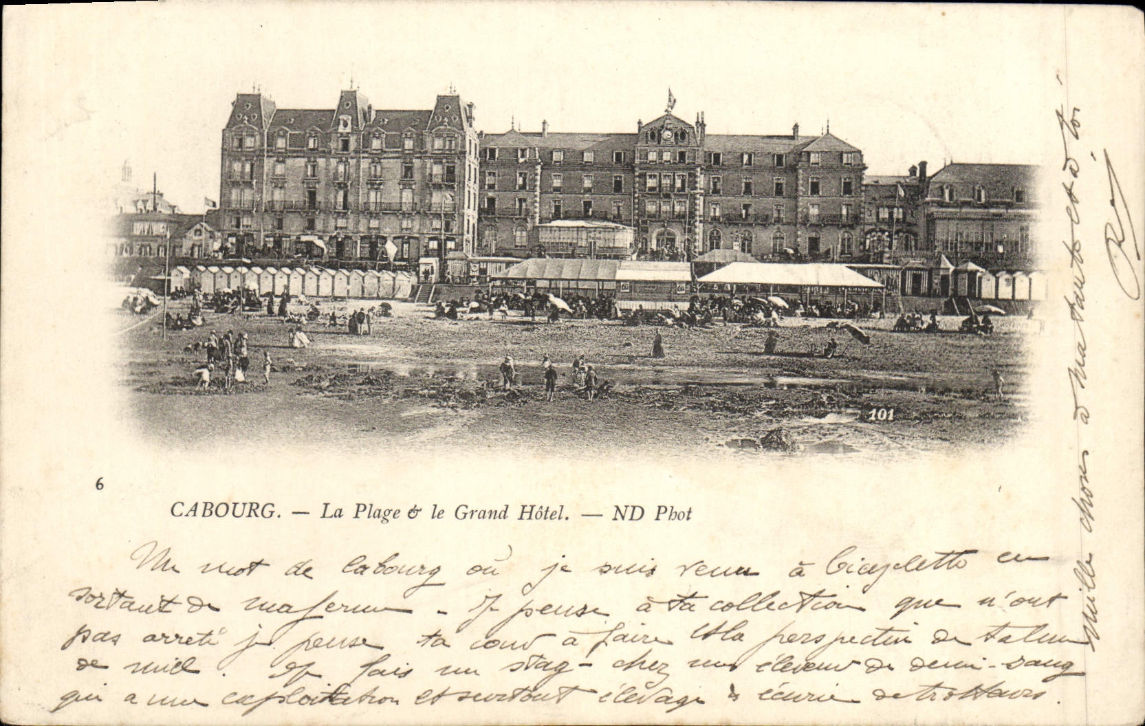 CPA Cabourg La Plage le Grand Hotel