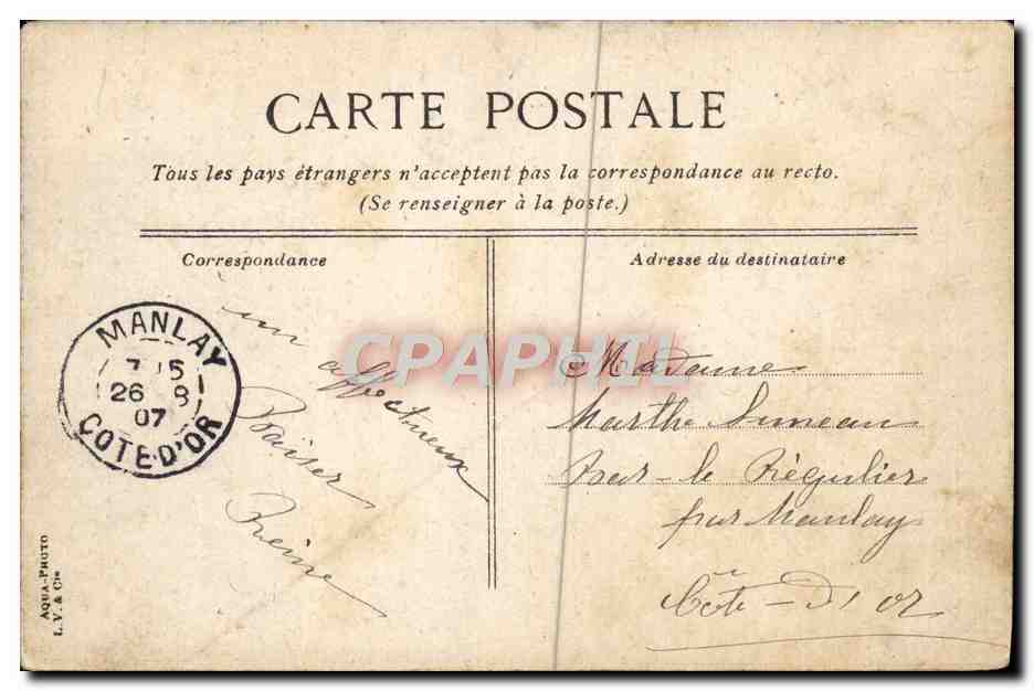 CPA Cabourg Maisons et jardinets du vieux Cabourg  — Rückseite