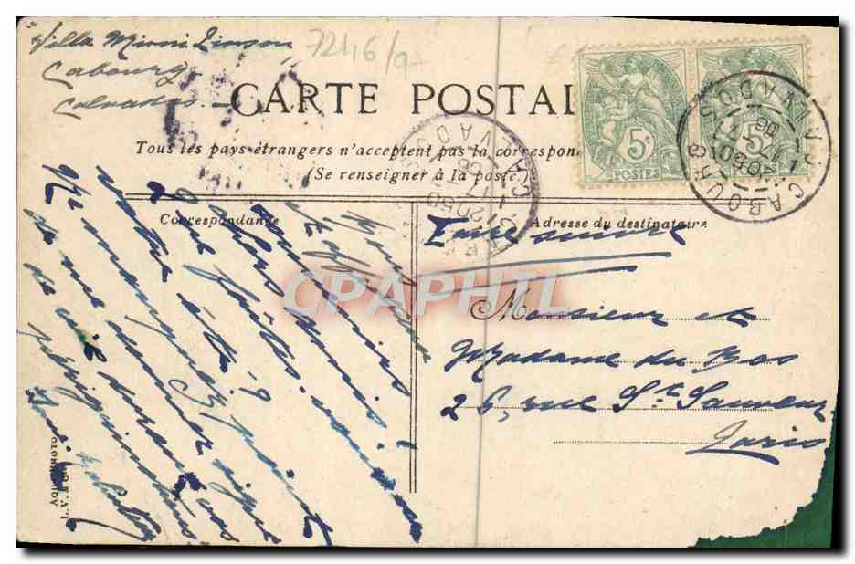 CPA Cabourg Maisons et jardinets du vieux Cabourg — Reverso