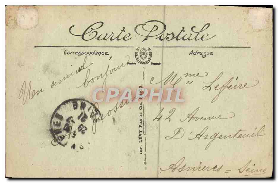CPA Cabourg Boulevard des Anglais Le Grand hotel et la Digue — Reverso