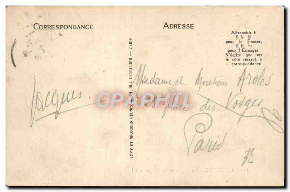 Cabourg — La Digue et la Plage — LL — Verso