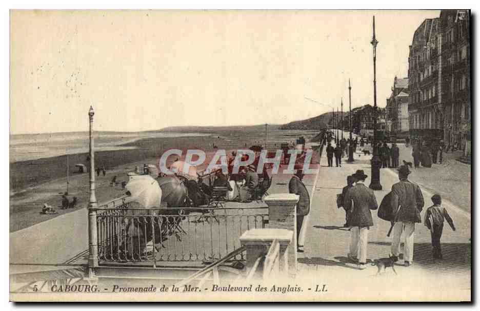 Cabourg - Promenade de la Mer - Boulevard des Anglais - L.L.