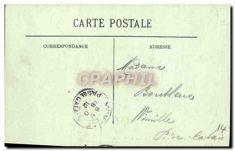 Cabourg — Le Casino et le Grand Hôtel — Éditeur non visible, n° de série 20 — Achterkant