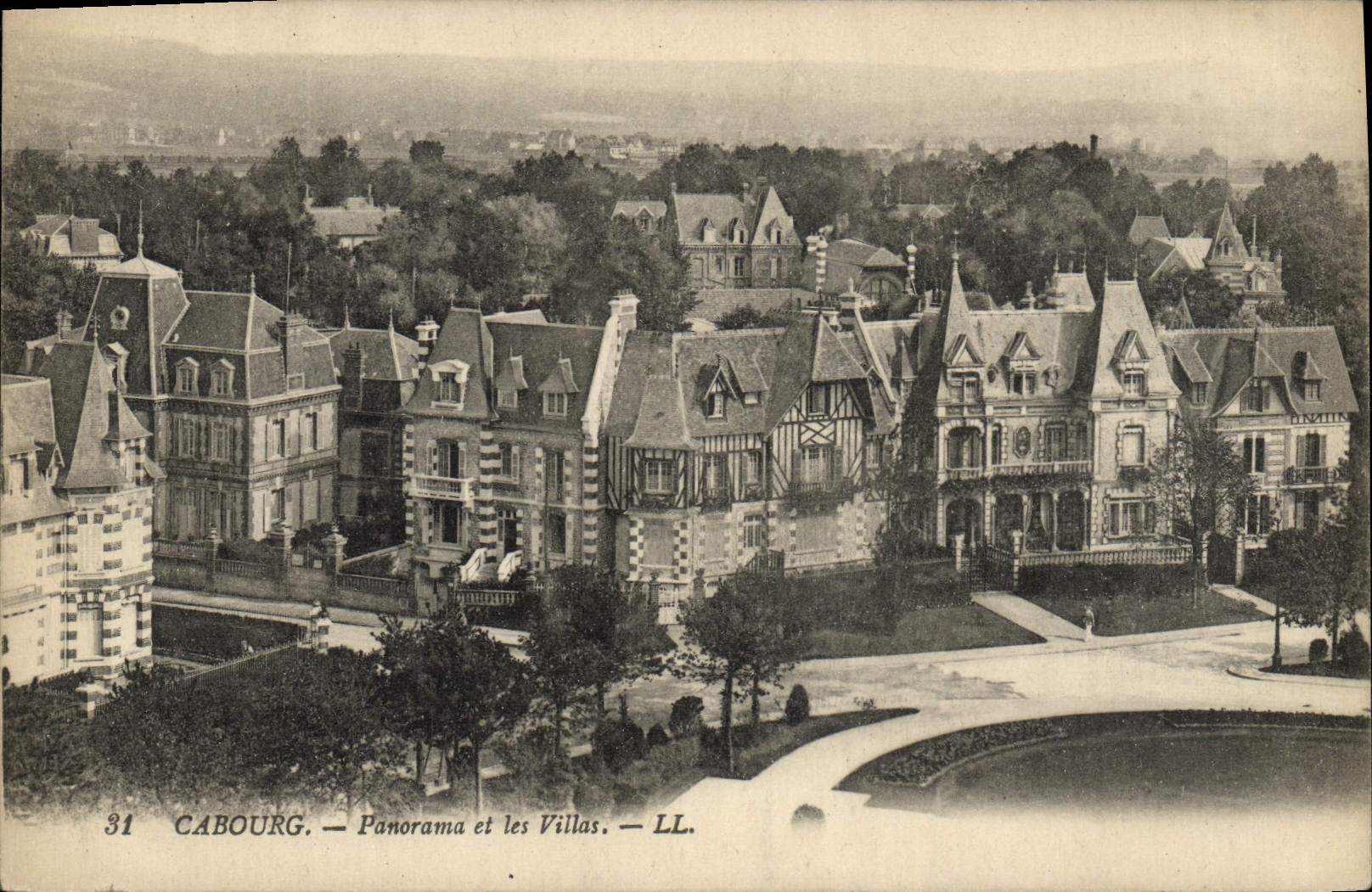 Cabourg — Panorama et les Villas — LL.