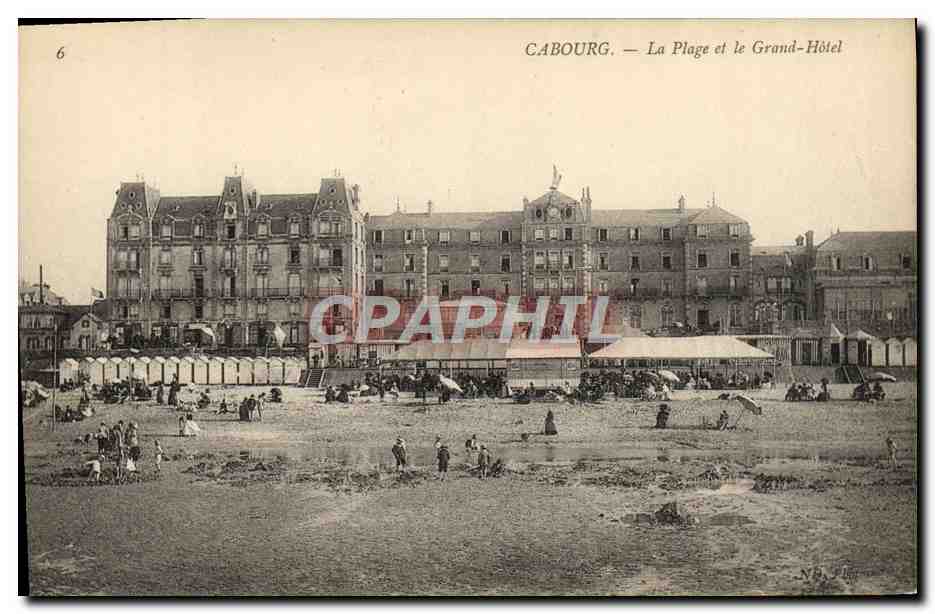 Cabourg — La Plage et le Grand-Hôtel — N.Y. Flage