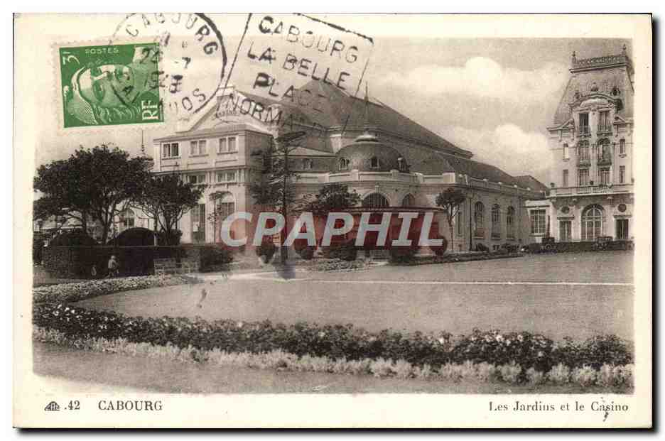 Cabourg — Les Jardins et le Casino — éditeur B. Muy