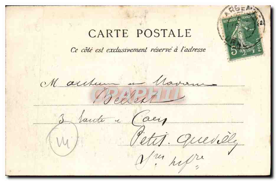 CPA Environs de Conde Sur Noireau Pont et Moulin du Vey a Clecy — Rückseite
