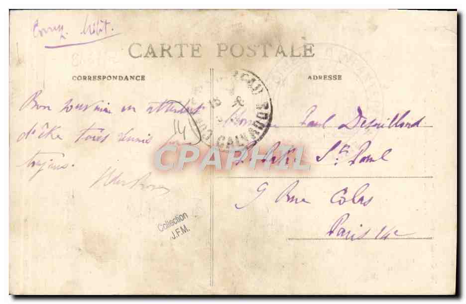 Cendé-sur-Noireau — Statue du Contre-Amiral Dumont d'Urville — G. Geffroy, édit-libraire — Rückseite