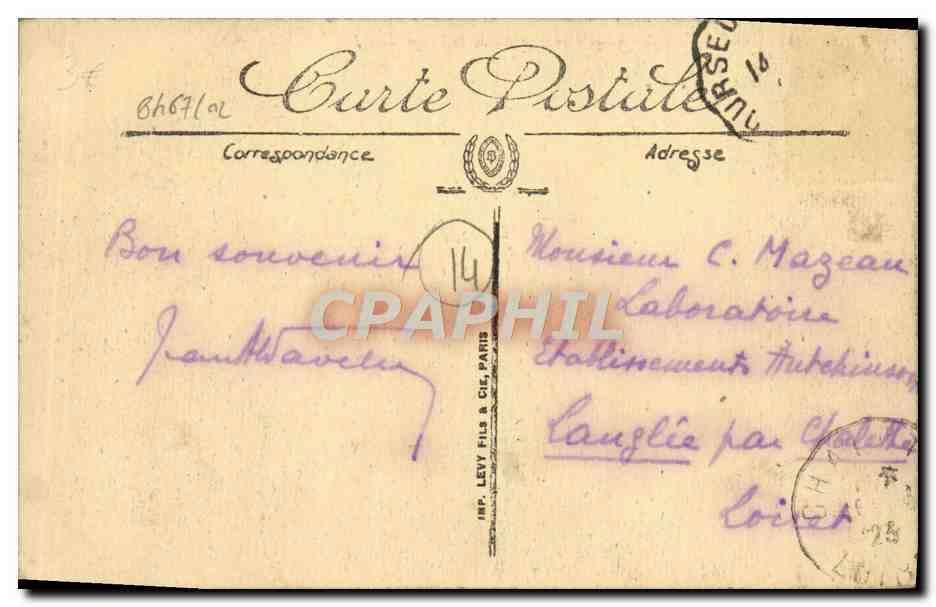 CPA Courseulles sur Mer Vue generale de la Plage  — Verso