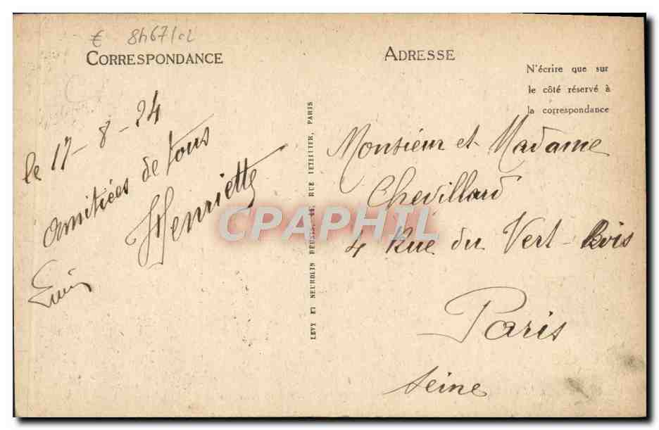 CPA Courseulles Les grands parcs aux huitres  — Verso