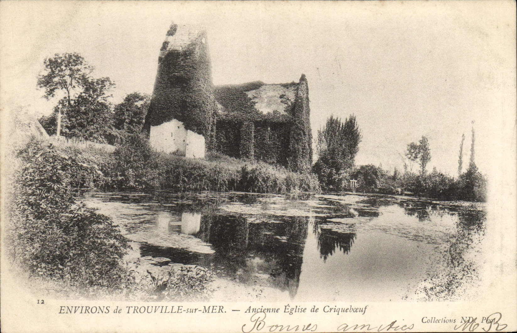Umgebung von Trouville-sur-Mer — Alte Kirche von Criquebœuf — Sammlung N.D. Plon