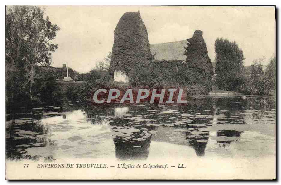 Environs de Trouville — L'Église de Criquebœuf — LL.