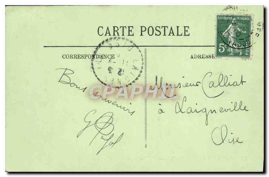 Environs de Trouville — L'Église de Criquebœuf — LL. — Reverso