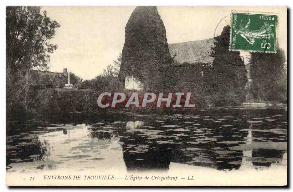 CPA Environs de Trouville L'Eglise de Cricqueboeuf