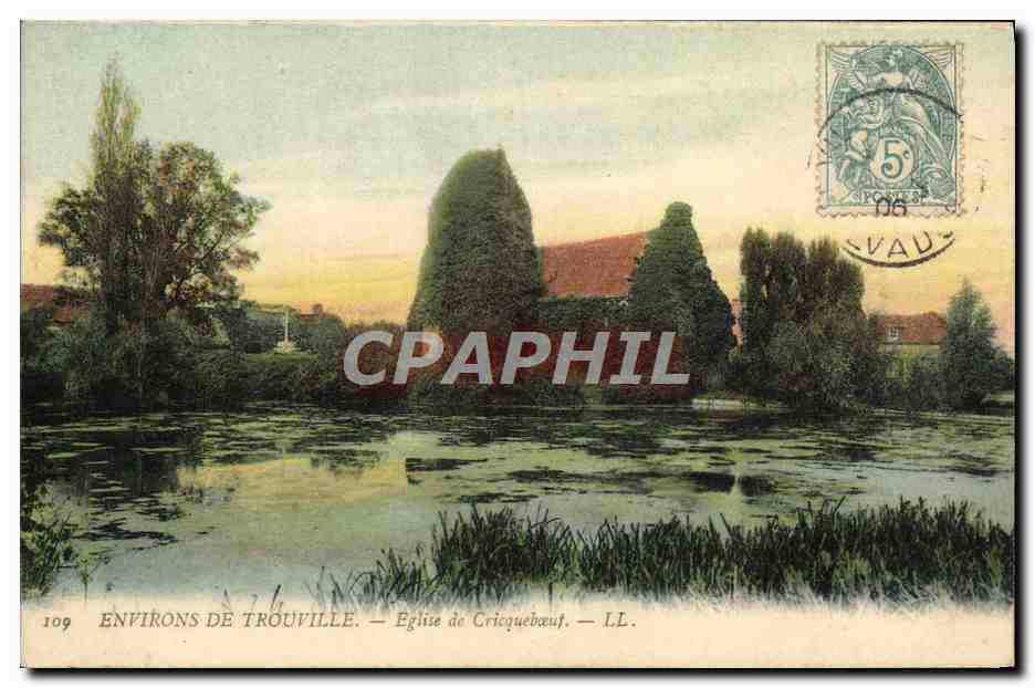 CPA Environs de Trouville Eglise de Cricqueboeuf 