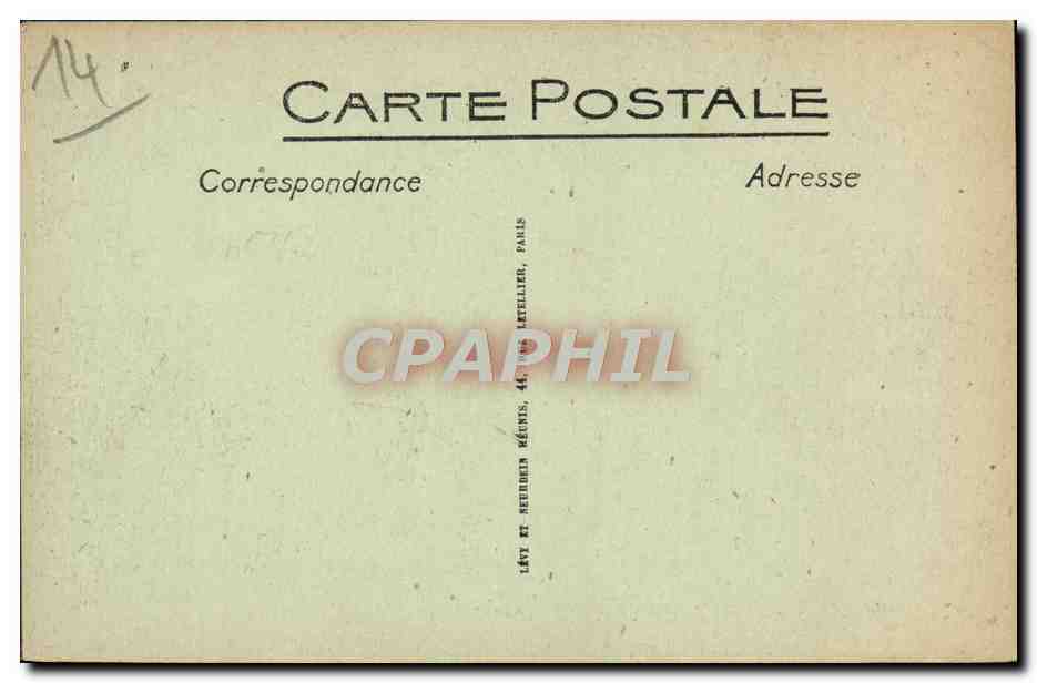 CPA Route de Trouville L'Eglise de Cricqueboeuf  — Verso