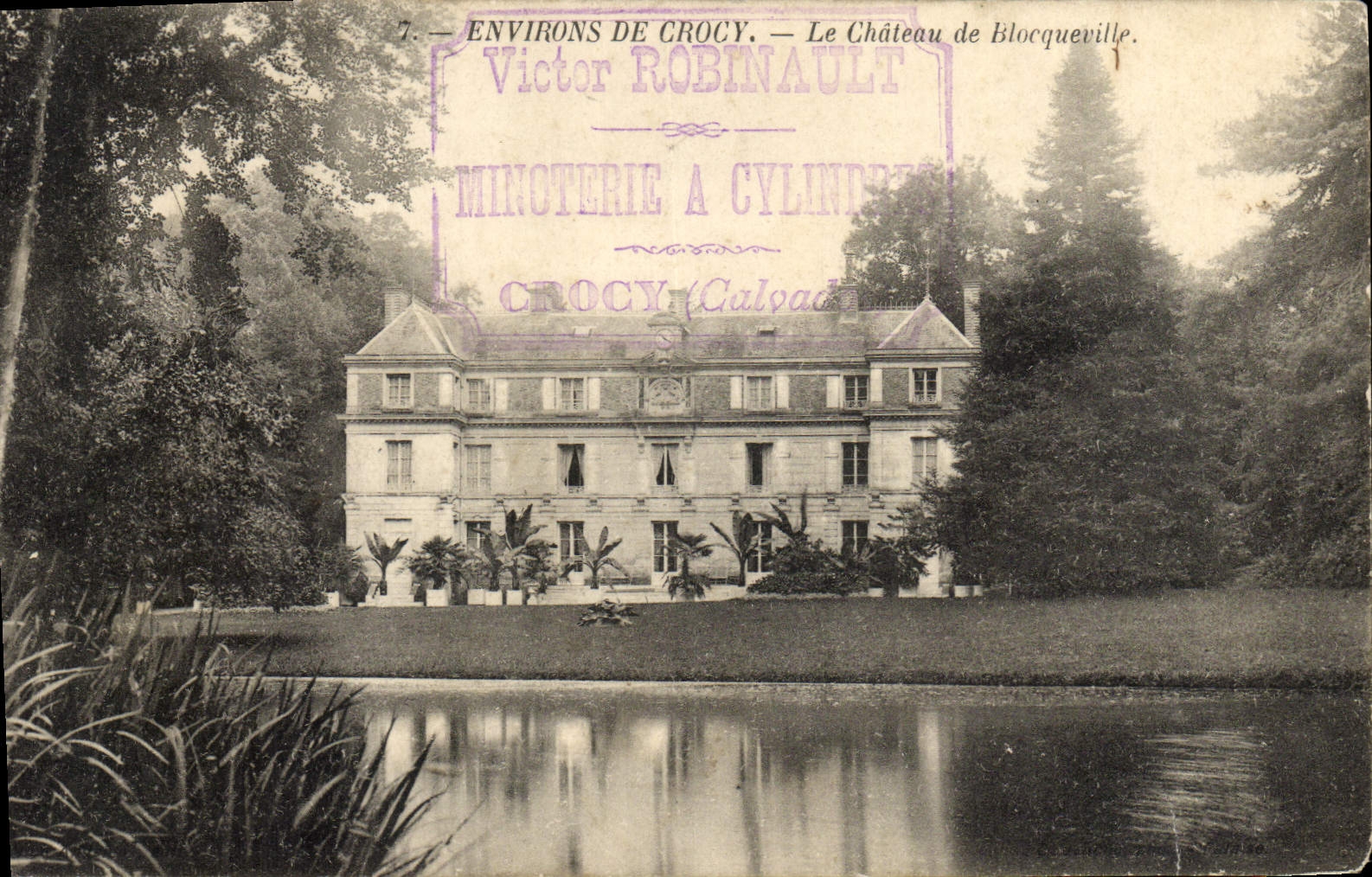 CPA Environs de Crocy Le Chateau de Blocqueville