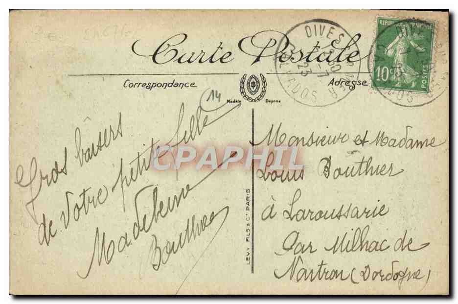 Dives-Cabourg — Panorama pris de la Propriété Foucher de Careil — LL — Rückseite
