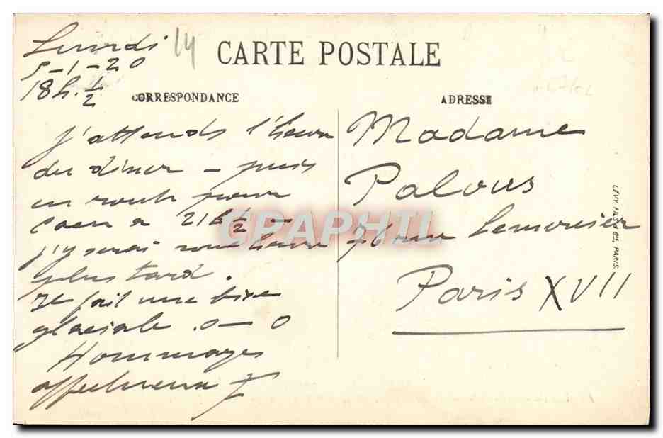 CPA Dives Cabourg Panorama pris de la Propriete Foucher de Careil  — Rückseite