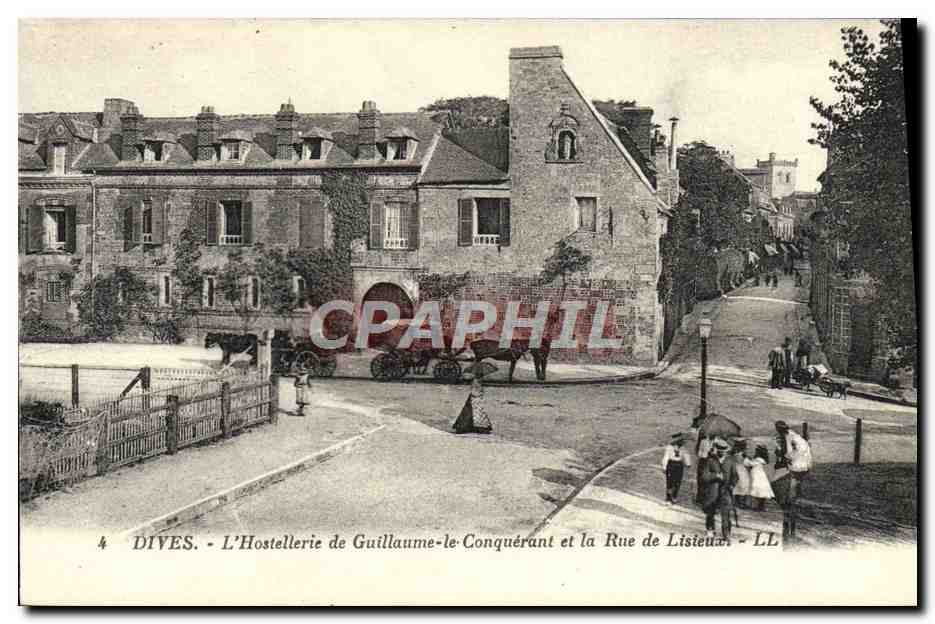 CPA Dives L'Hostellerie de Guillaume le Conquerant et la Rue de Lisieux 