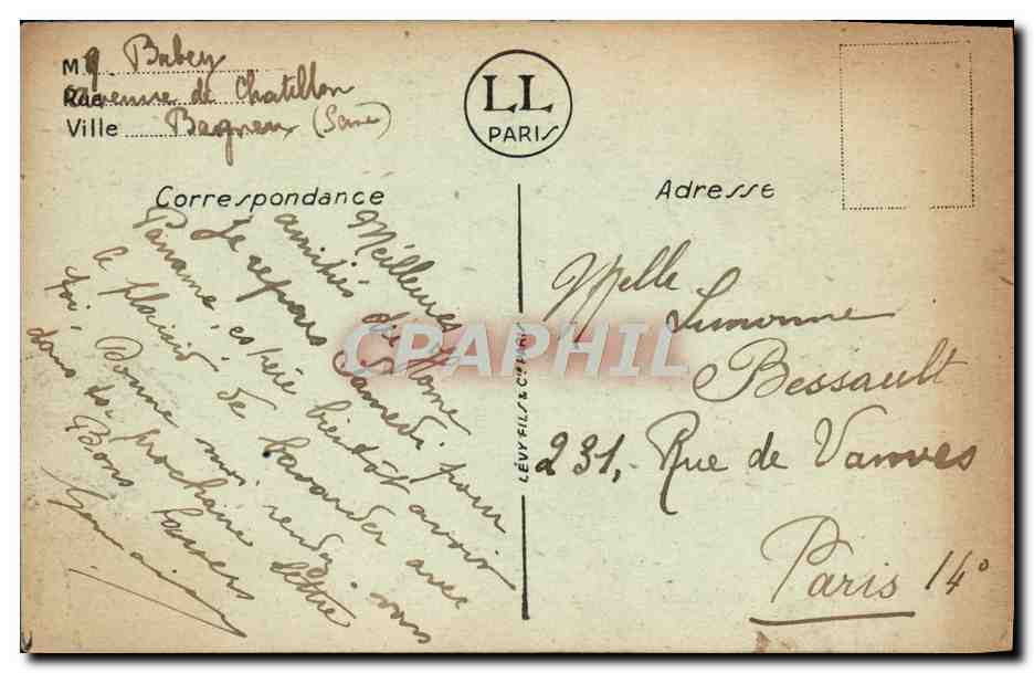 Dives — L'Hostellerie de Guillaume-le-Conquérant et la Rue de Lisieux — LL — Rückseite