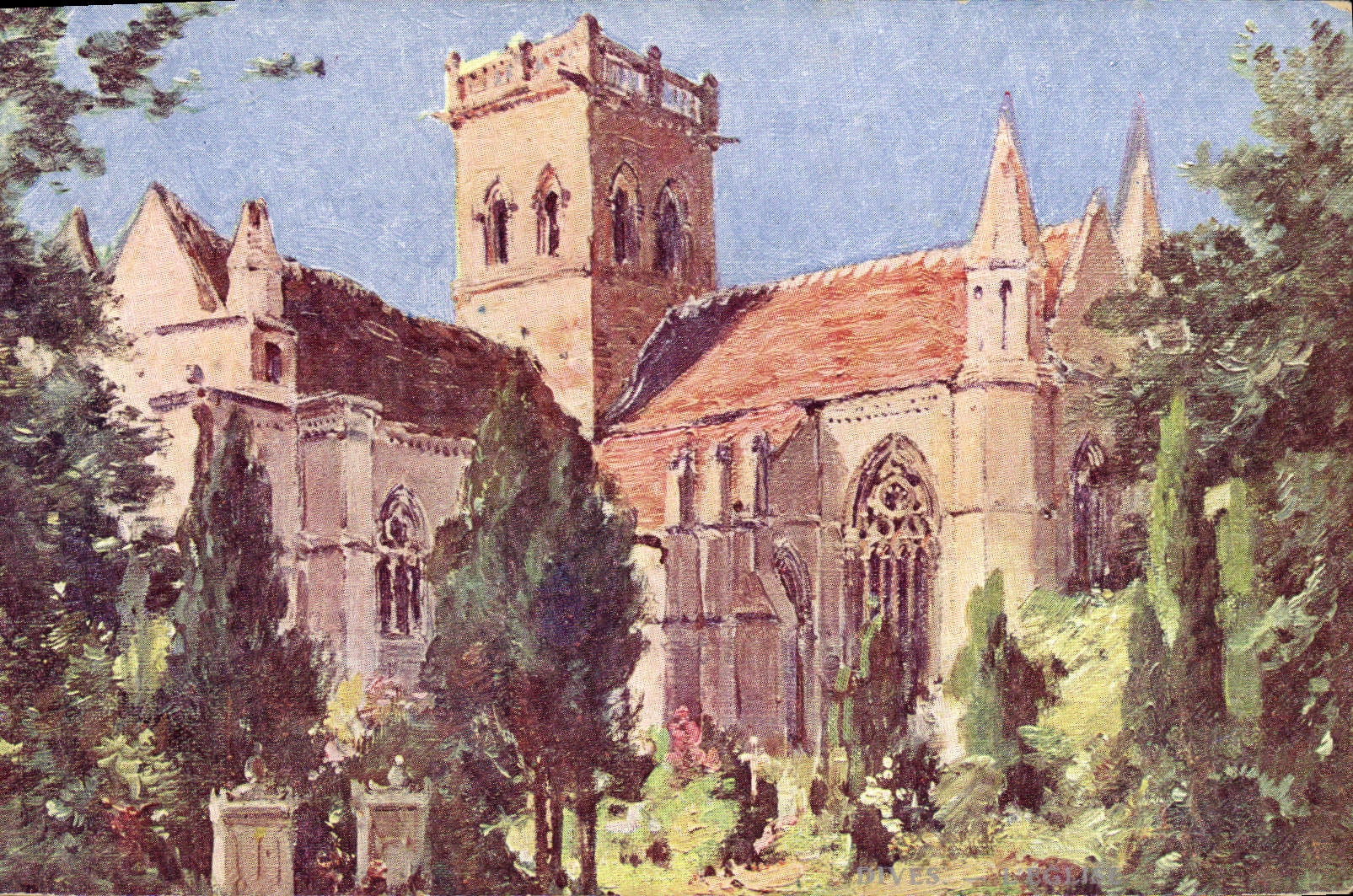 Église de Dives — Normandie — par Eug. Bourgeois — Série XXIV, n°3 - Anverso