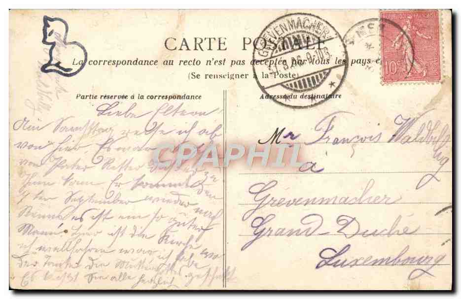 CPA La Delivrande Vue prise de la Halte  — Rückseite