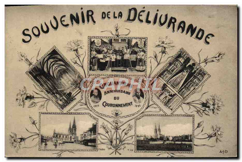Déliurande — Souvenir de la déliurande — Anniversaire du couronnement 1921 — A+D