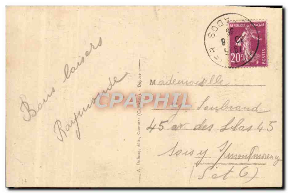 Déliurande — Souvenir de la déliurande — Anniversaire du couronnement 1921 — A+D — Verso