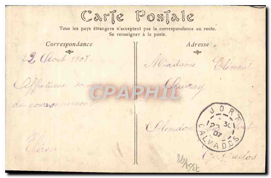 CPA La Delivrande Notre Dame de La Delivrande  — Rückseite