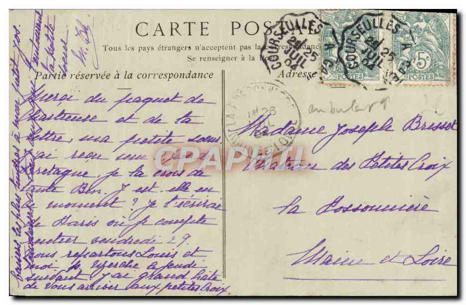 CPA Caen Notre Dame de La Delivrande la Vierge Miraculeuse  — Back