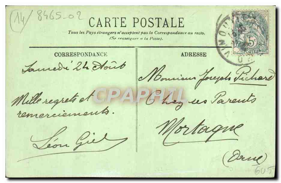 Luc-sur-Mer — La Digue — LL. — Verso