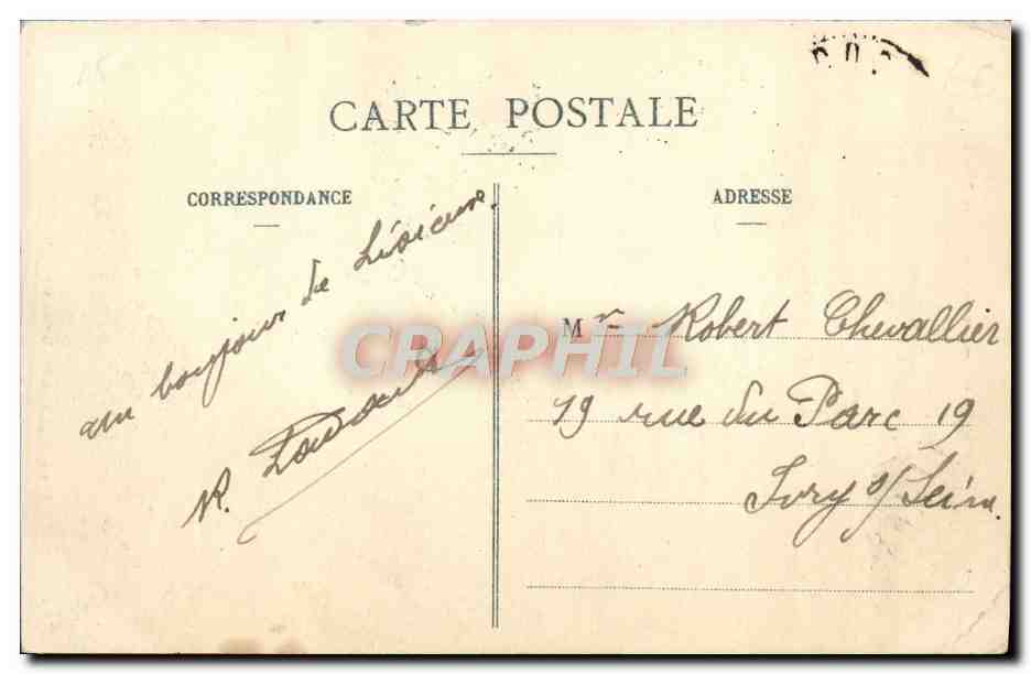 CPA Lisieux Vieilles maisns sur la touques au port de caen — Rückseite