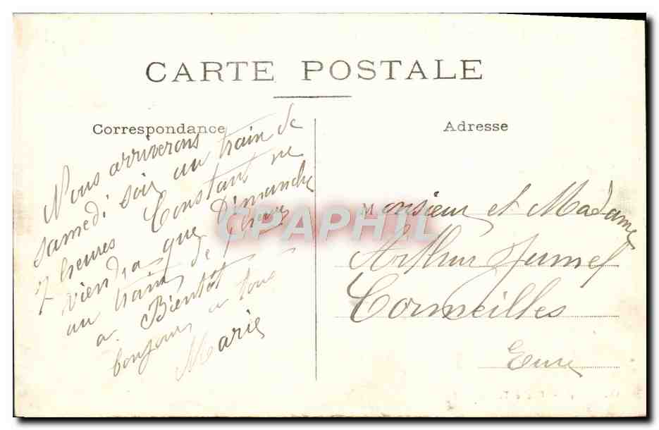 CPA Lisieux Vue du pont de Caen — Rückseite