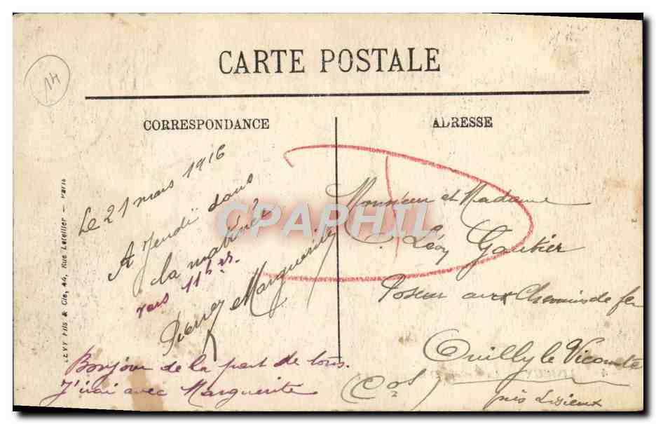 Lisieux — La Caserne Delaunay — LL. n°48 — Verso