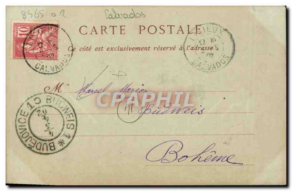 Lisieux — Maisons de la Grande-Rue — Librairie-Papeterie A. Ghente, 10, Rue Pont-Montain — Rückseite