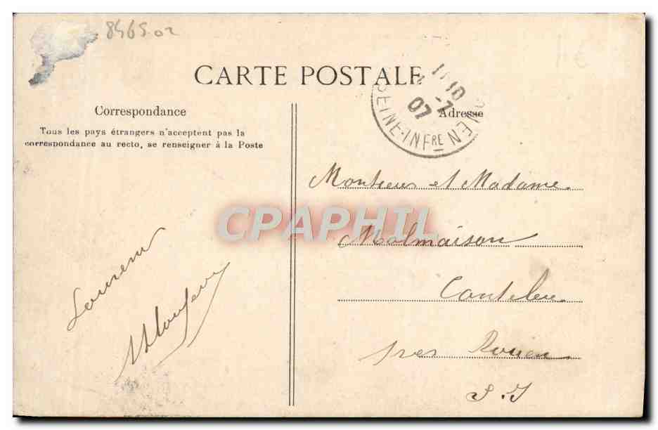 CPA Lisieux Vue generale La normandie — Rückseite