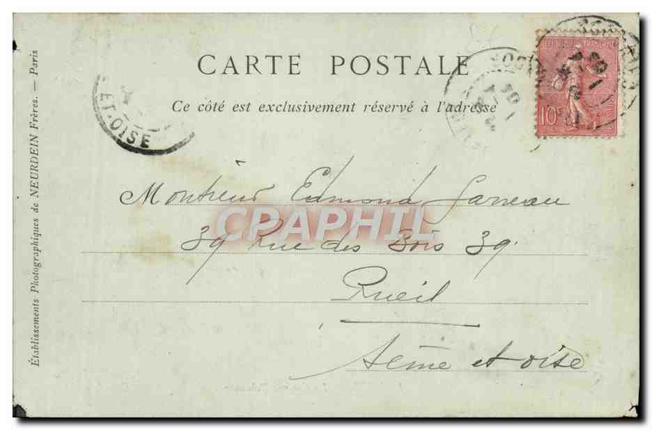 CPA Lisieux La Caserne Delaunay Militaria — Verso