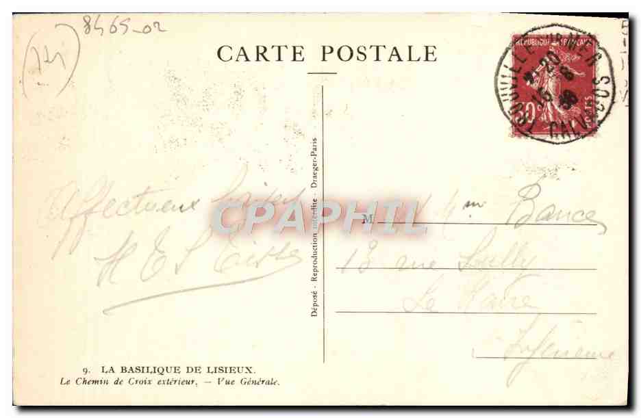 La Basilique de Lisieux — Vue Générale — Drager-Paris — Reverso