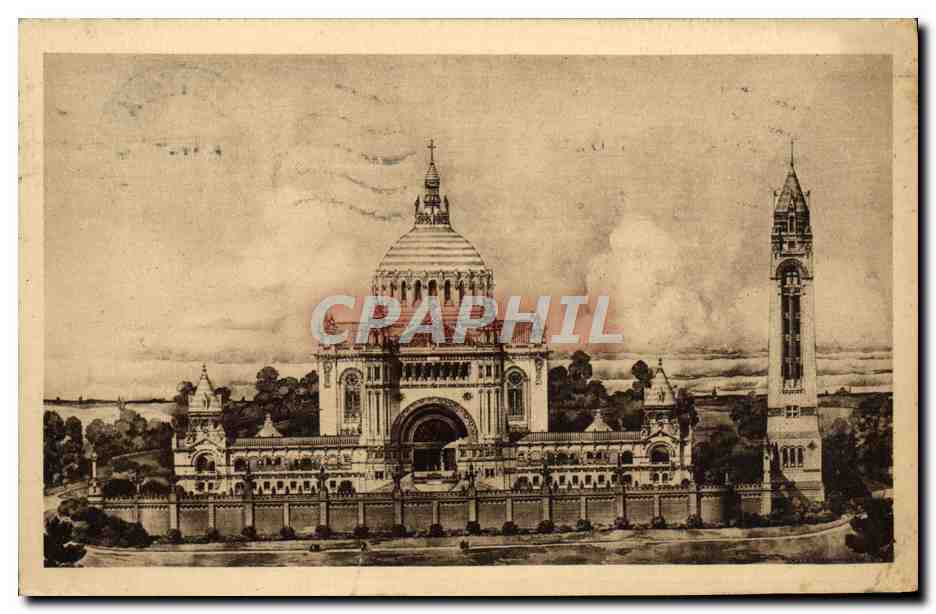 CPA La Basilique de Lisieux vue generale du projet