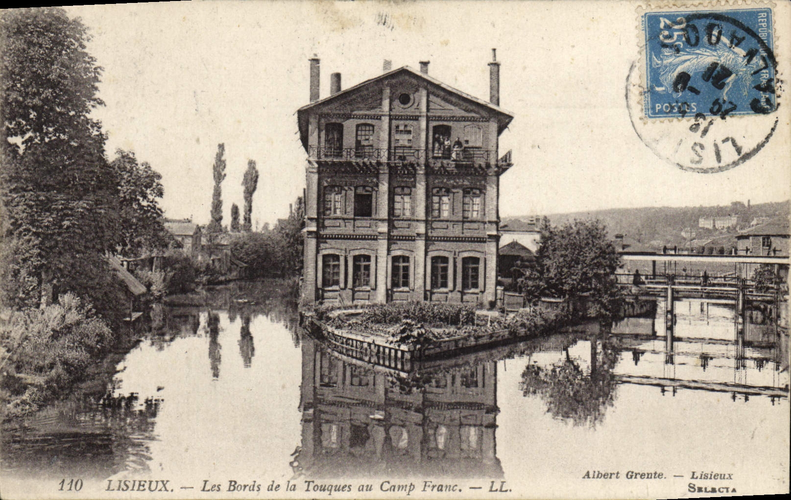 Lisieux — Die Ufer der Touques am Camp Franc — Albert Grente — LL. — Serie 110