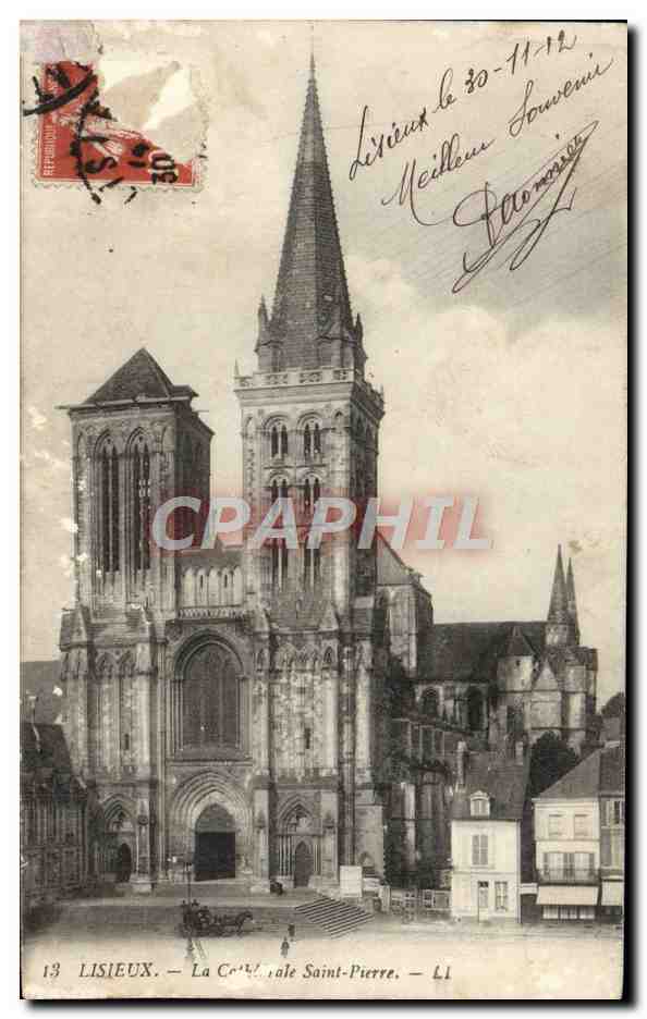 CPA Lisieux La cathedrale Saint pierre