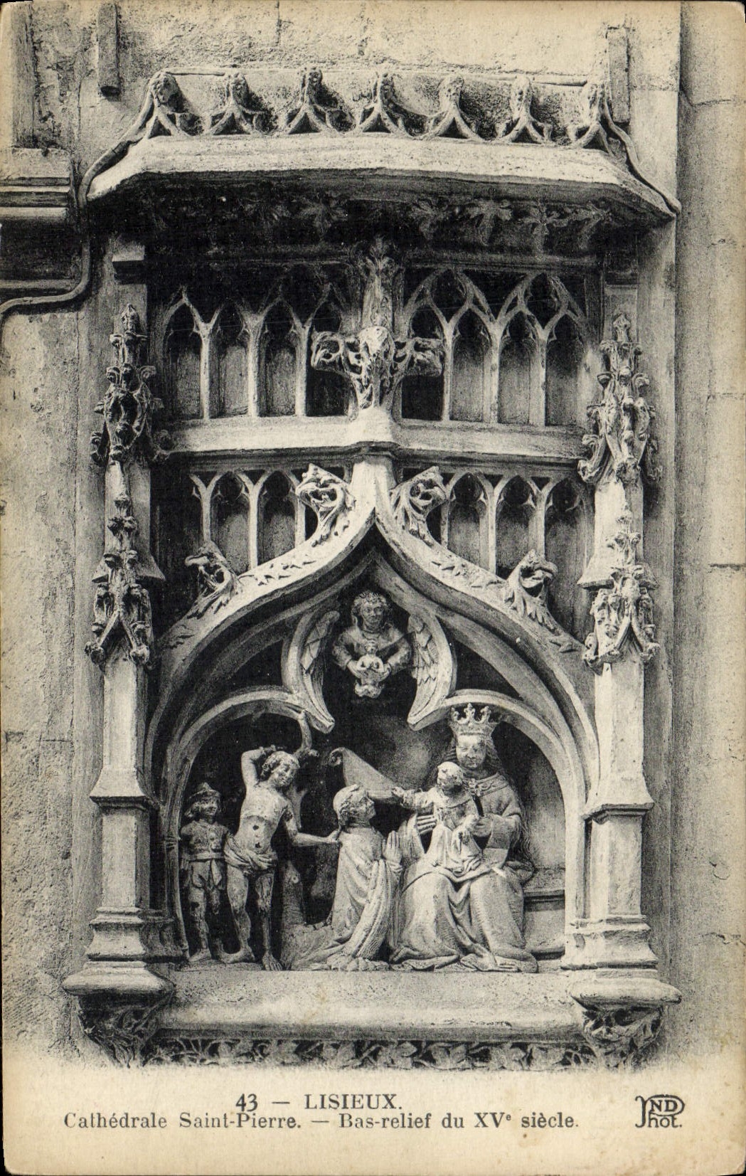 Lisieux — Cathédrale Saint-Pierre — bas-relief du XVᵉ siècle — NDhot, n°43